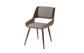 Экокожа серый PU#047/ Натуральный шпон орех