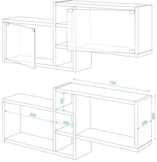 Стекло для полки Мэрдэс ПК-20