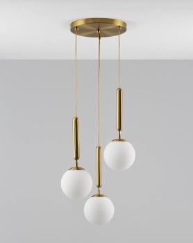 белый опал/золотой