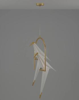 Подвесной светодиодный светильник Moderli V3071-2PL origami Birds 2*LED*6W