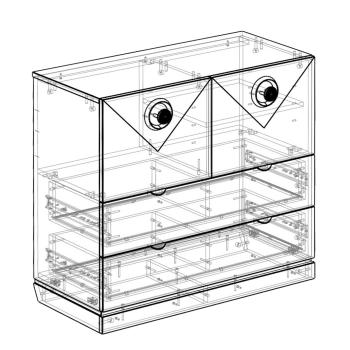 Комод Кураж Капри с ящиками