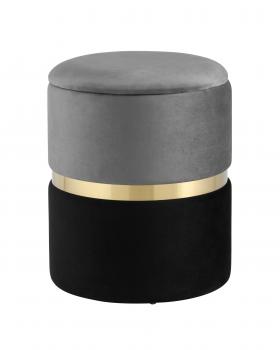 Велюр Серо-черный