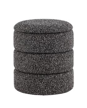 букле черный меланж