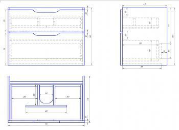 Тумба с раковиной DREJA Q 80