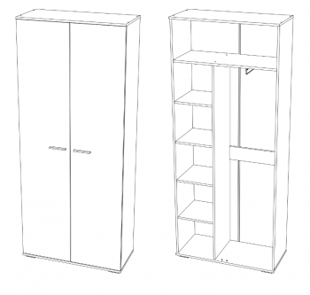 Шкаф для одежды Сильва