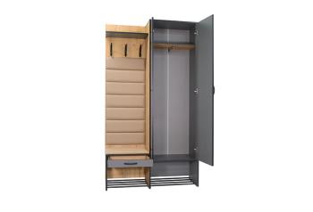 Дуб крафт золотой/Темно-серый