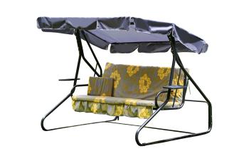 Каркас антрацит/Разноцветный рис. цветы