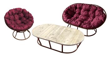 бордовая подушка