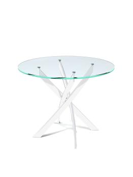 Белый/стекло прозрачное