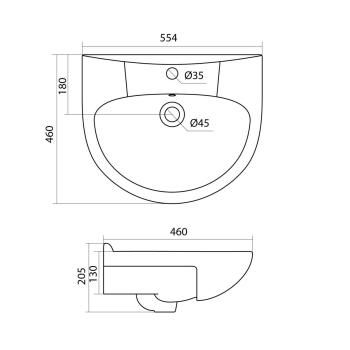 Раковина Santek Антик 55