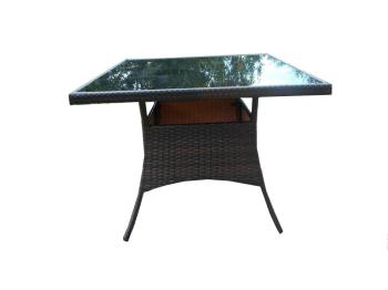 Каркас коричневый/Столешница тонированная