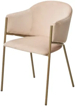 H-06 Бежевый, велюр / шампань каркас