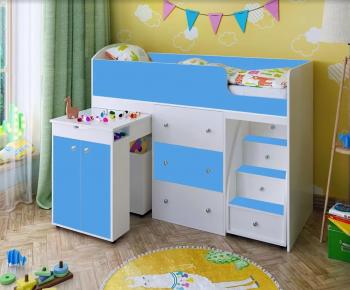 Белое дерево/голубой