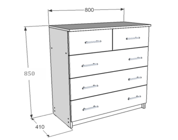 Комод FANT 5 ящиков