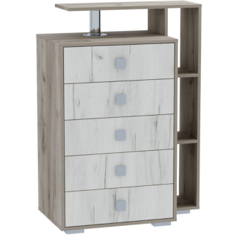 Дуб крафт серый-белый