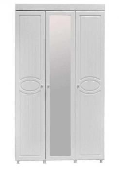 Шкаф 3 дв (560) с 2 Большими глухими дверьми и 1 Большой зеркальной дверью Катрин-К МН-54 Монако