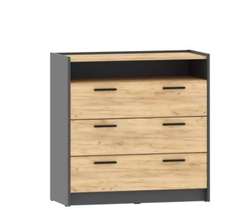 Дуб Крафт Золотой/Антрацит