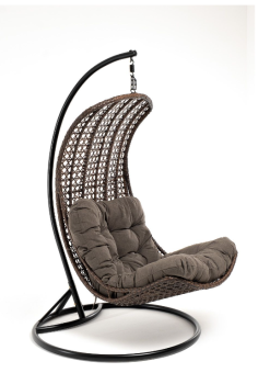 Коричневый с серо-коричневой подушкой