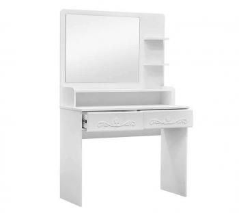 Стол с двумя ящиками + Надстройка для стола с полками Катрин-К ИТ-18+ИТ-18А Италия