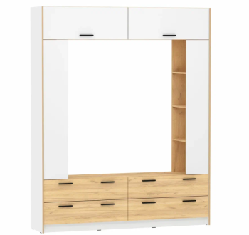 Белый Фасадный/Дуб Крафт Золотой