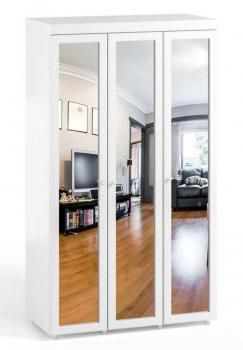 Шкаф 3 дв (560) с 3 Большими зеркальными дверьми Катрин-К МН-55 Монако