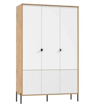 Дуб вотан/белый глянец снег