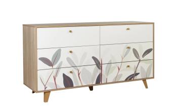 Дуб Сонома/Белый