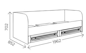 Кровать-тахта Komfort S Богуслава М1