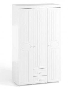 Шкаф 3 дв (560) с 2 Большими глухими дверьми, с 1 Малой глухой дверью и ящиками Катрин-К МН-56 Монако