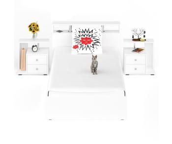 Кровать СВК Камелия 1200 + две тумбы