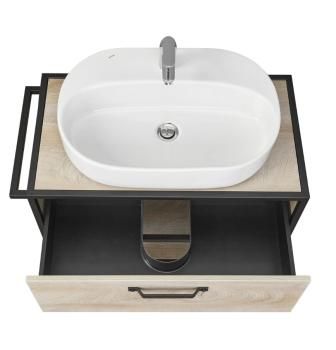 Тумба с раковиной Aquaton Лофт Фабрик 80/Раковина Одри Soft