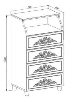Комод Соня Премиум Compass СО-5К