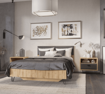 Кровать БРВ Мебель GRACE LOZ160х200 с подъемным механизмом без основания