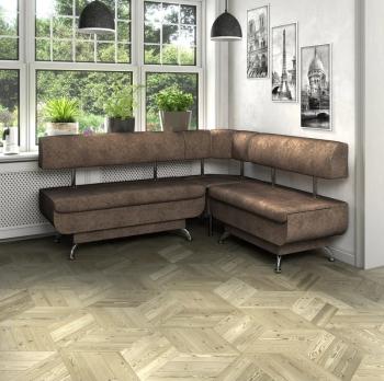 Кухонный набор Betel Угловой диван Валенсия (МД-1200+МУ-500+МД-1000)+ стол Флорида СМ-8 нога массив изогнутая+Стул Рим 2шт.