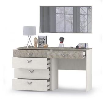 Комод Mobi Амели 13.106 + Стол туалетный 12.48 + Зеркало 03.240