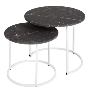 Черный мрамор/белый