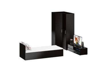 Венге/Фасады Тв Тумбы Мдф Чёрный Глянец