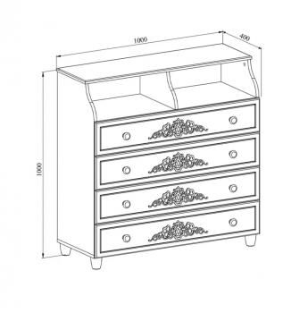 Комод Соня Премиум Compass СО-6К