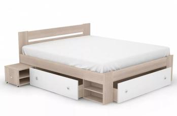 Дуб сонома/Белый