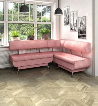 Кухонный набор Betel Угловой диван Валенсия (МД-1200+МУ-500+МД-1000)+ стол Флорида СМ-4 нога массив изогнутая+Стул Рим 2шт.