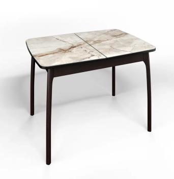 Кухонный набор Betel Угловой диван Валенсия (МД-1200+МУ-500+МД-1000)+ стол Флорида СМ-4 нога массив изогнутая+Стул Рим 2шт.