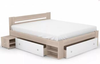 Дуб сонома/Белый