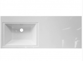 Тумба напольная Style Line Даллас 140 2 ящ. + Умывальник Даллас 1400*482, левый