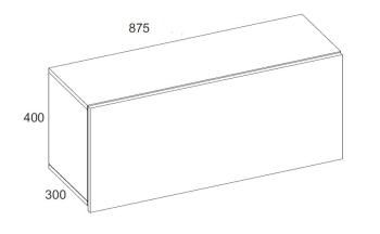 Шкаф навесной Анрэкс MODERN 1D/87-30