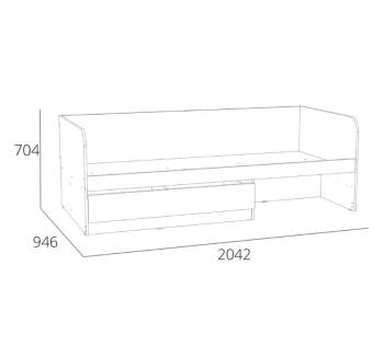 Кровать Сильва НМ 041.66 Элиот