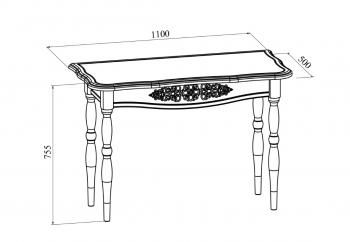 Туалетный столик с зеркалом Compass Ассоль плюс АС-3638