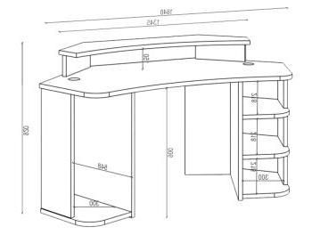 Компьютерный стол Мэрдэс СК-160 ПРОФИ