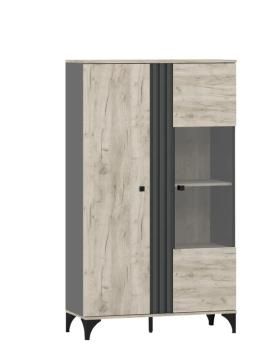 Дуб Крафт Серый/Антрацит