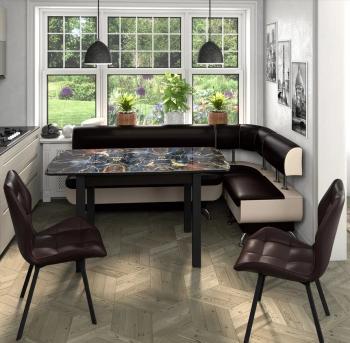 Венге/венге + Черный/Борнео Умбер