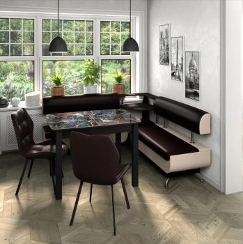 Венге/венге + Черный/Борнео Умбер